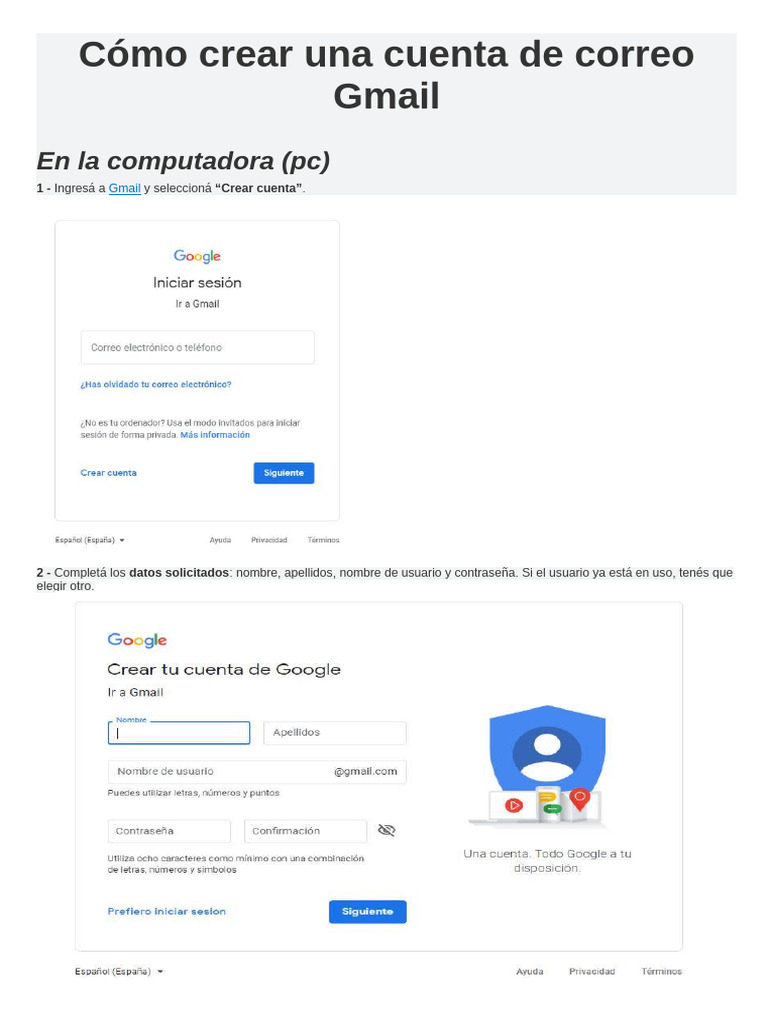 A step-by-step guide to creating a Gmail account