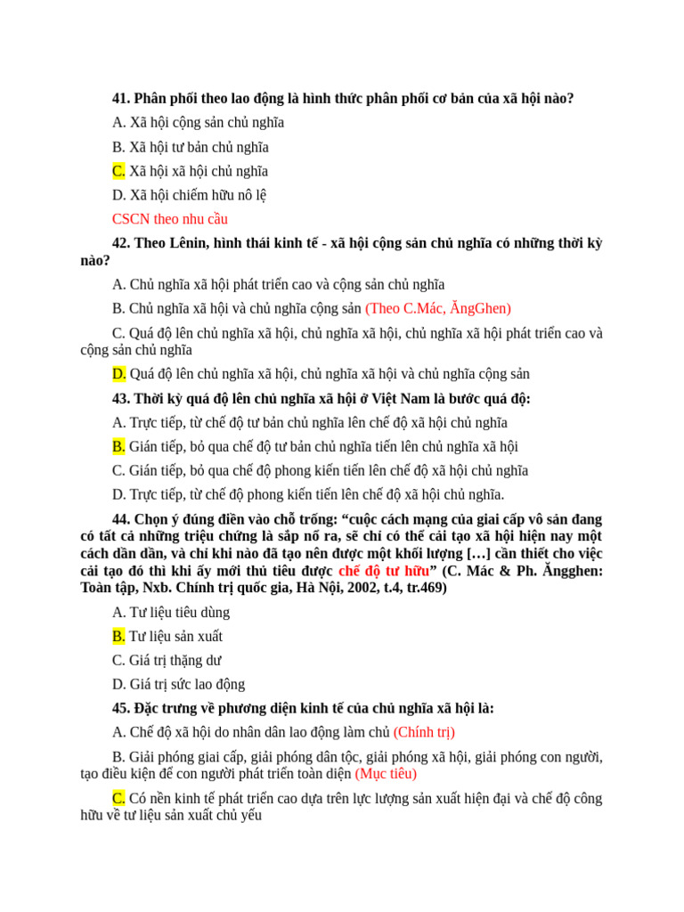 20 Câu CIII | PDF