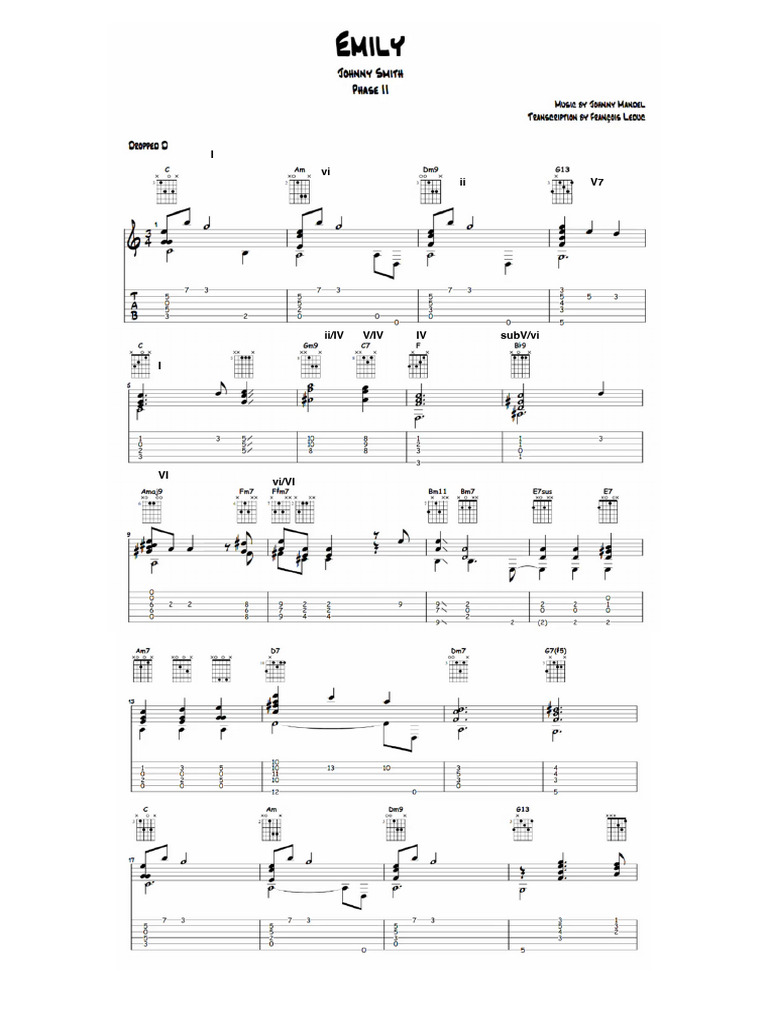 Emily Sheet Music | PDF