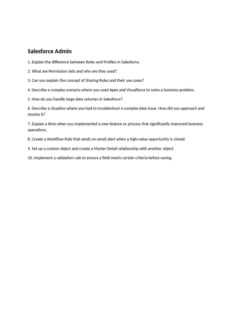 Salesforce Admin and Development Insights | PDF