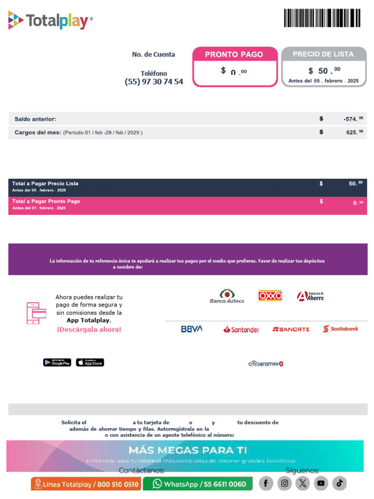 Recibo Luis - 250222 - 121122 | PDF | Tarjeta de débito | Informática