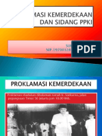 Proklamasi Kemerdekaan Dan Sidang Ppki