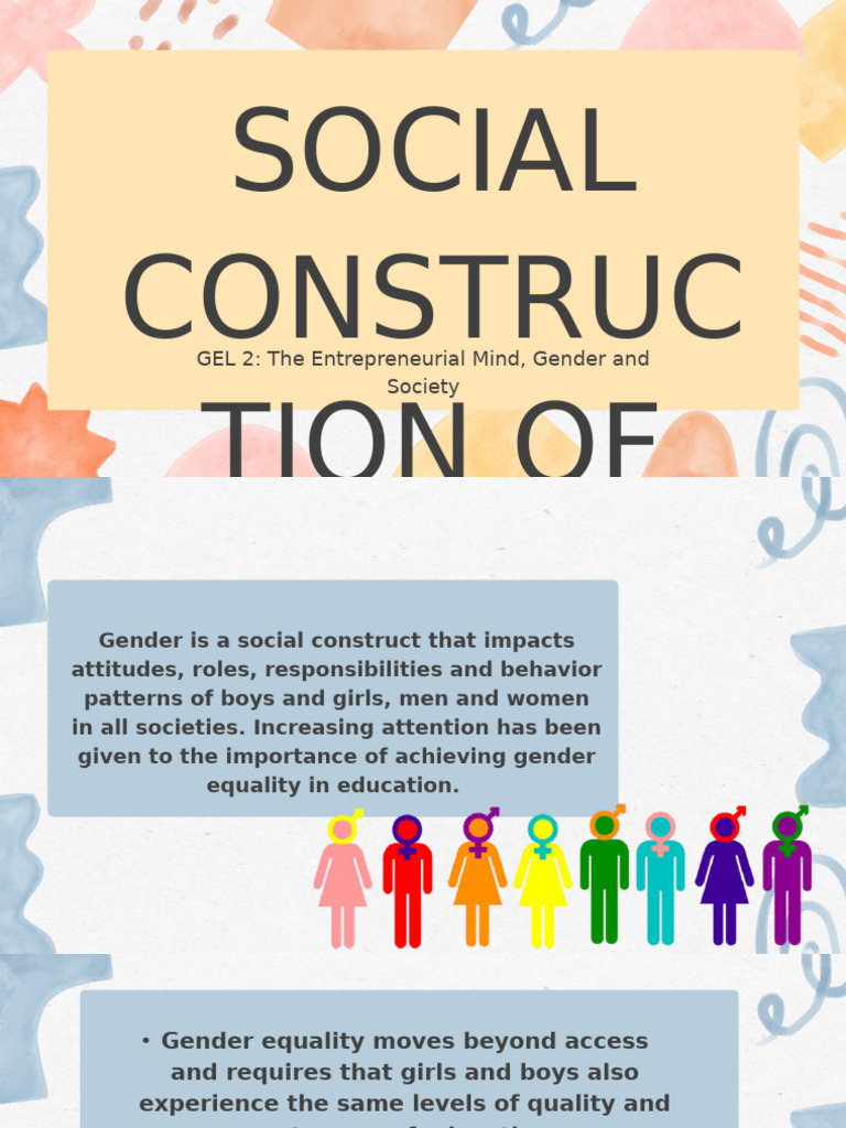 SOCIAL CONSTRUCTION OF GENDER | PDF | Gender | Gender Studies