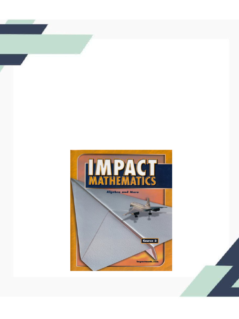 (Ebook) Impact Mathematics: Algebra and More, Course 3, Student Edition ...