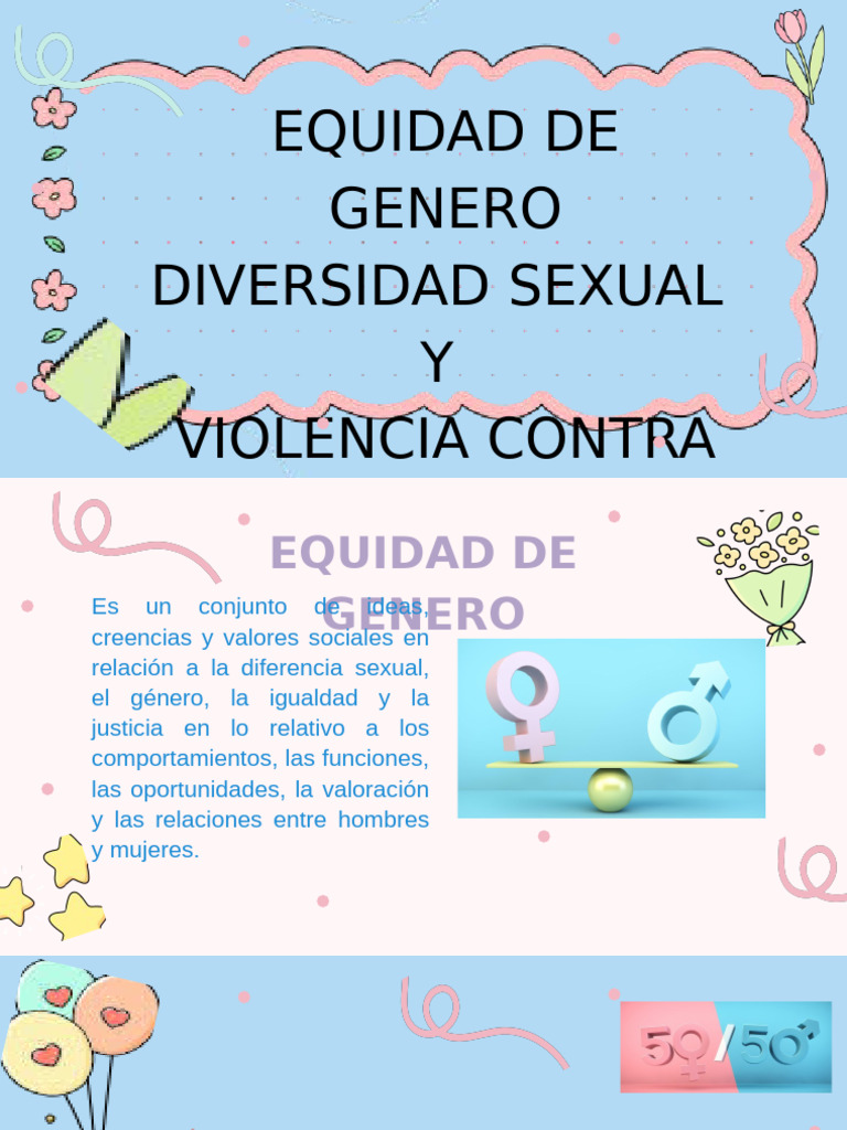 Equidad de Género y Diversidad Sexual | PDF