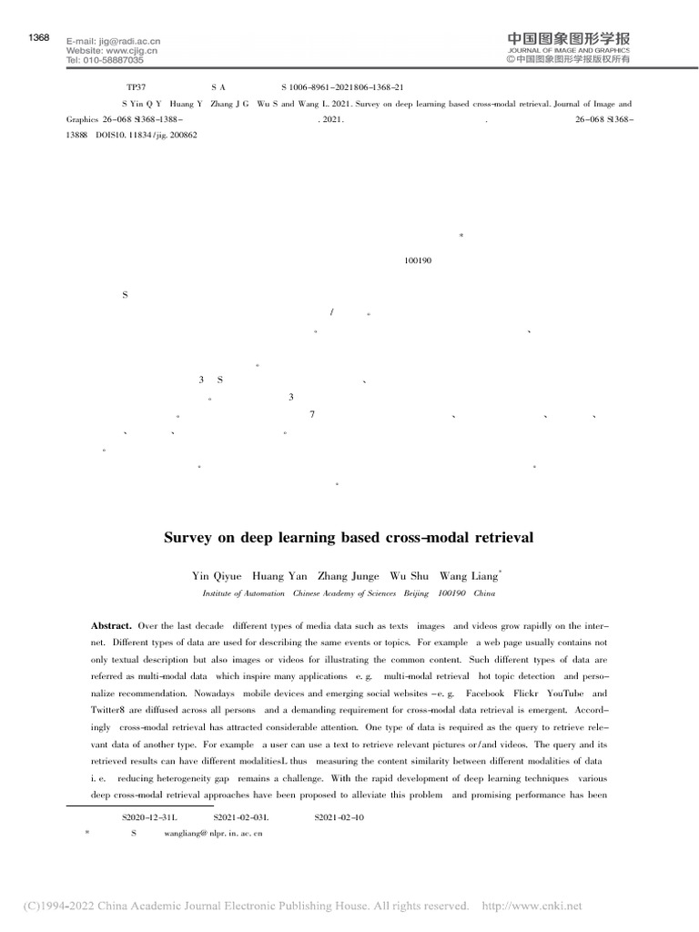 Deep Learning for Cross-Modal Retrieval | PDF | Applied Mathematics