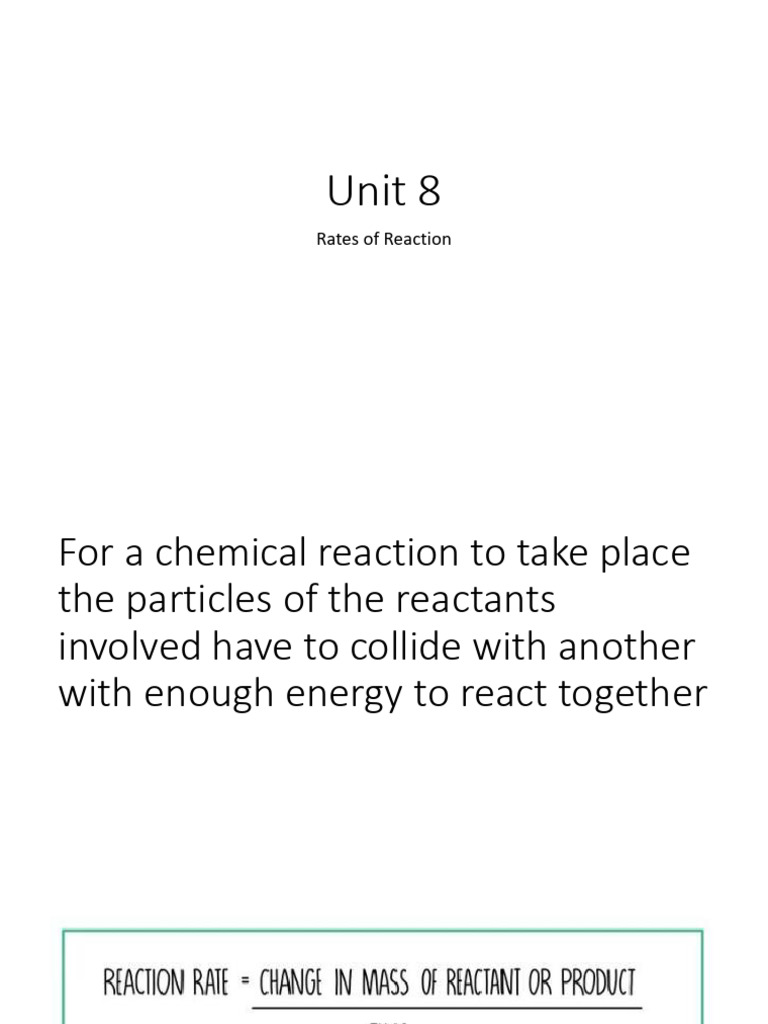 Factors Affecting Reaction Rates | PDF