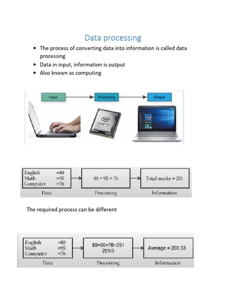 Understanding Data Processing and Components | PDF