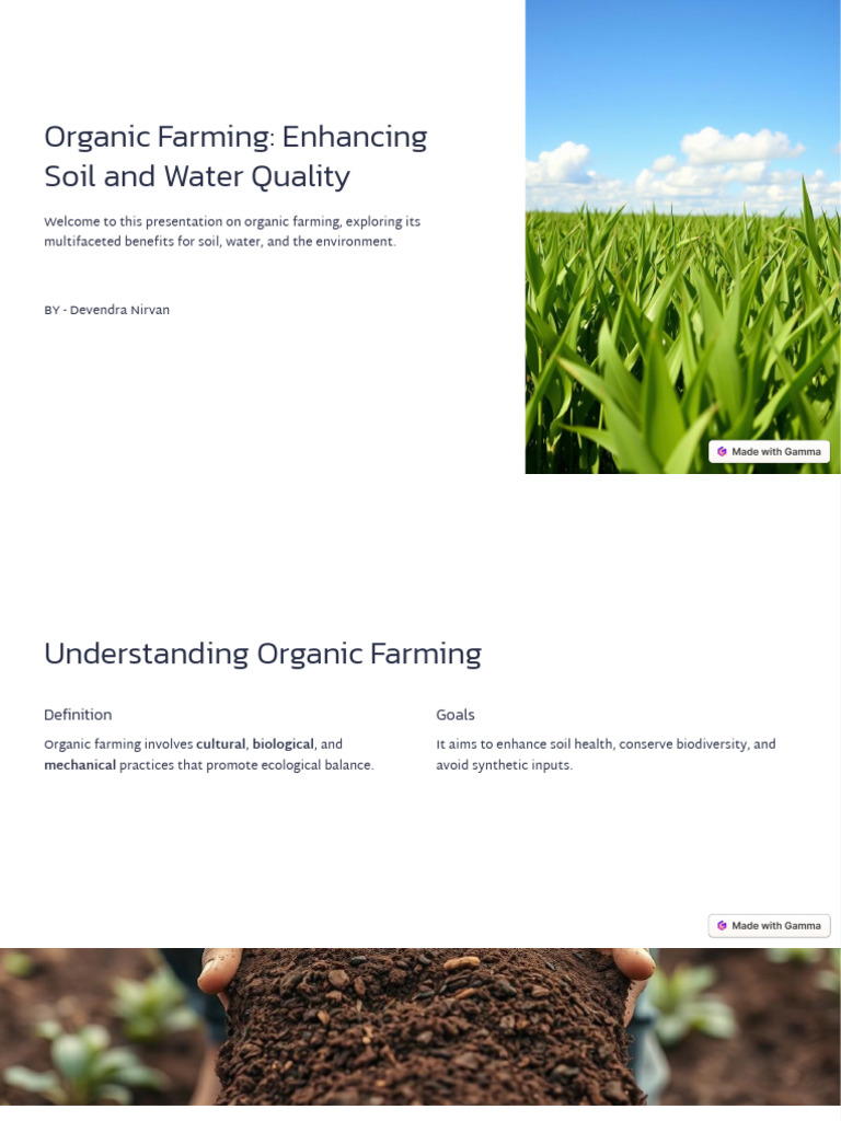 Organic Farming Devendra | PDF | Organic Farming | Agriculture