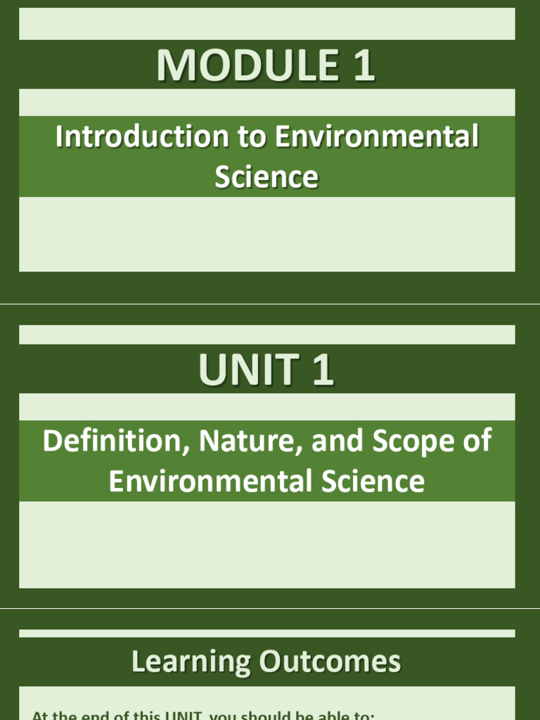 Introduction to Environmental Science | PDF | Ecosystem | Natural ...