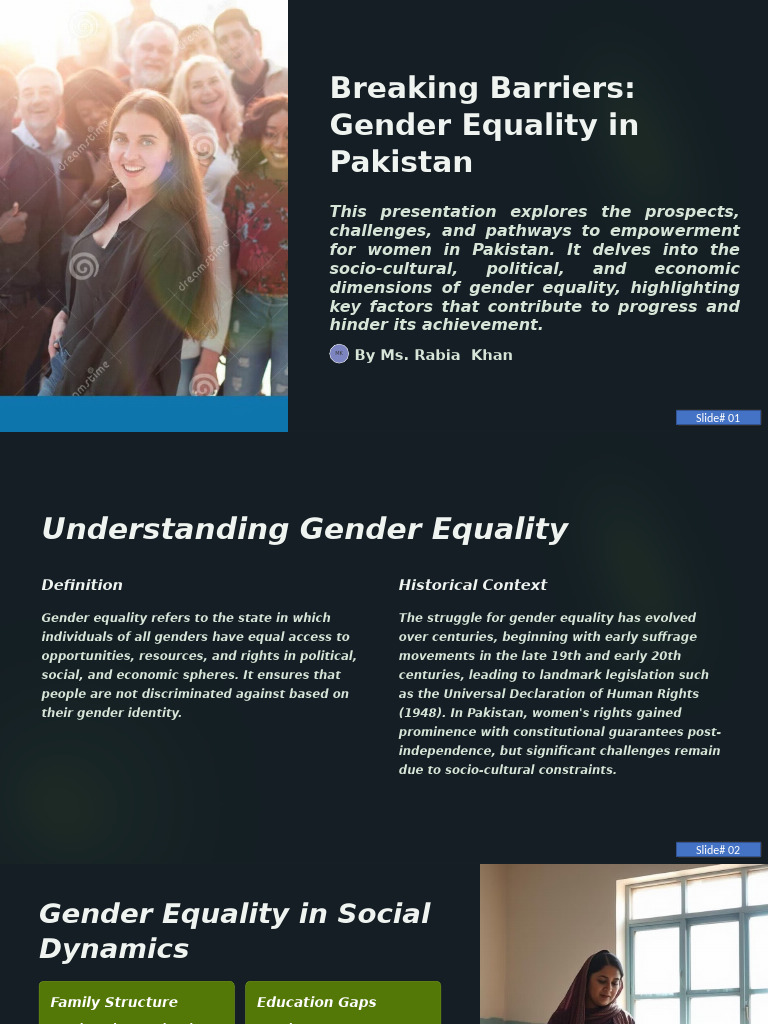Gender Equality Challenges in Pakistan | PDF | Gender Studies | Gender ...