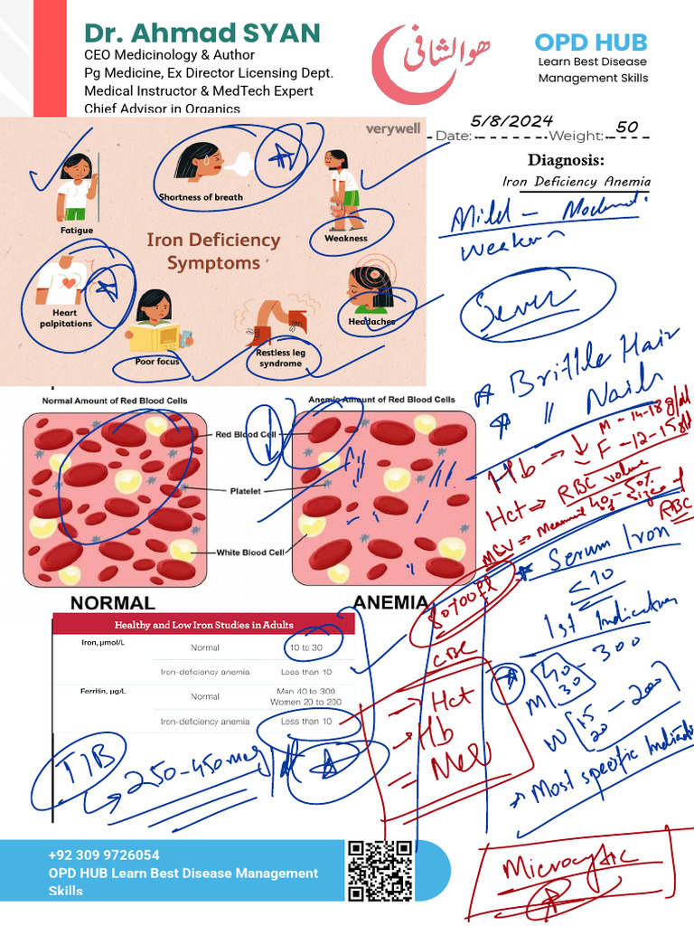 Iron Deficiency Anemia Management Guide | PDF | Anemia | Clinical Medicine