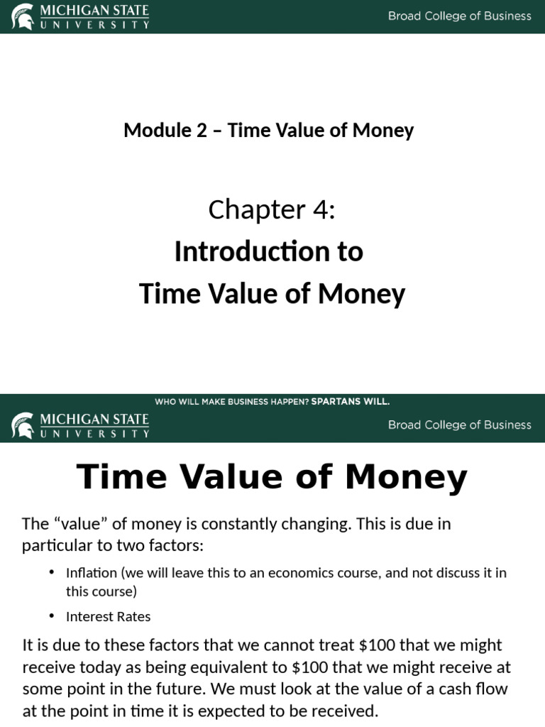 Understanding Time Value of Money Concepts | PDF | Time Value Of Money ...