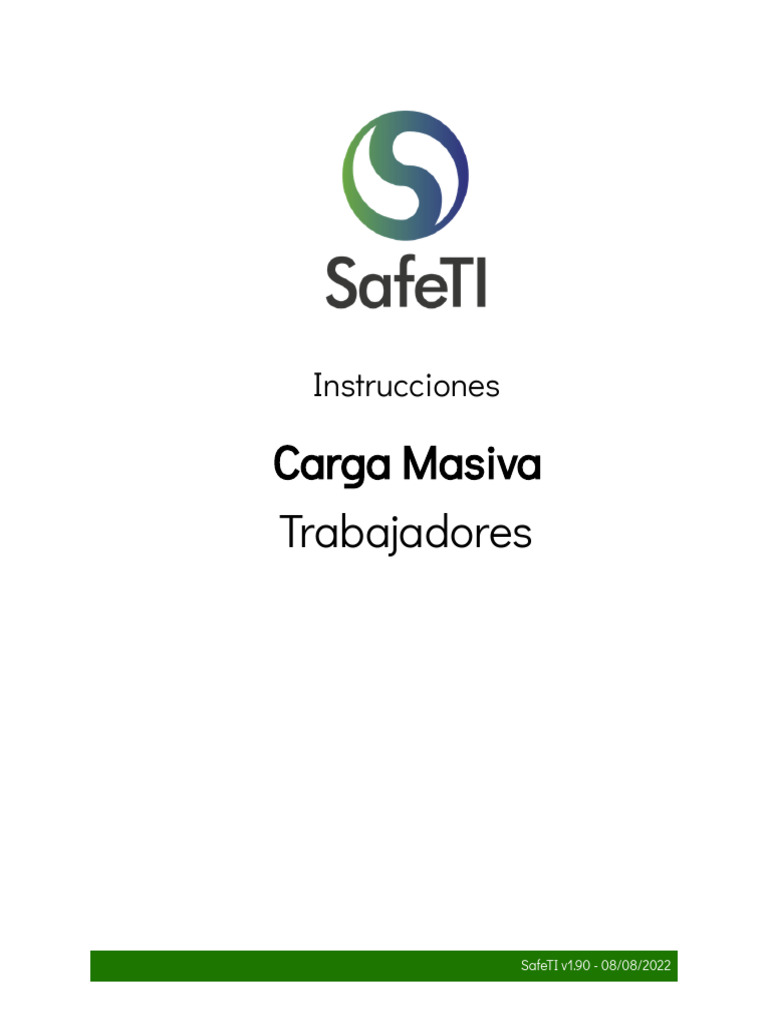 Carga Masiva de Trabajadores en SafeTI | PDF | Archivo de computadora ...