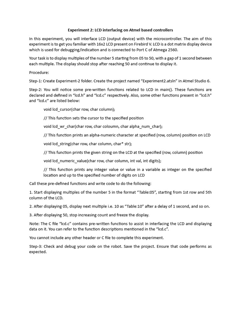 Experiment 2 | PDF
