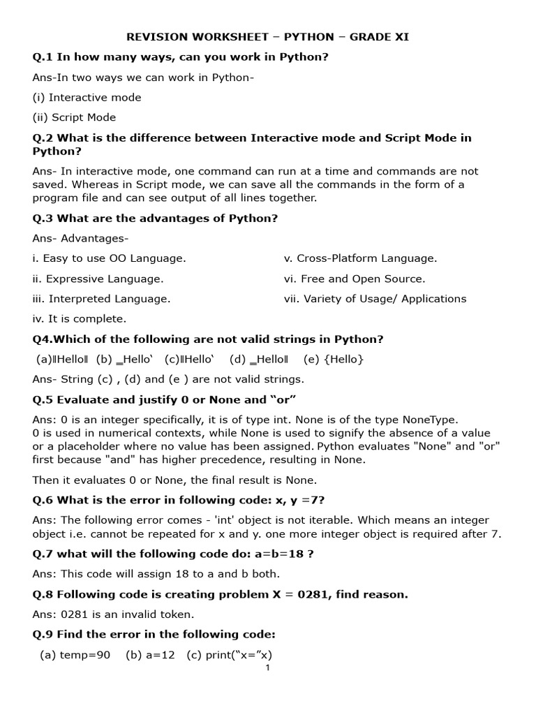 Valid Expressions in Python | PDF | Control Flow | Reserved Word