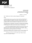 Exemple d'un demande manuscrite