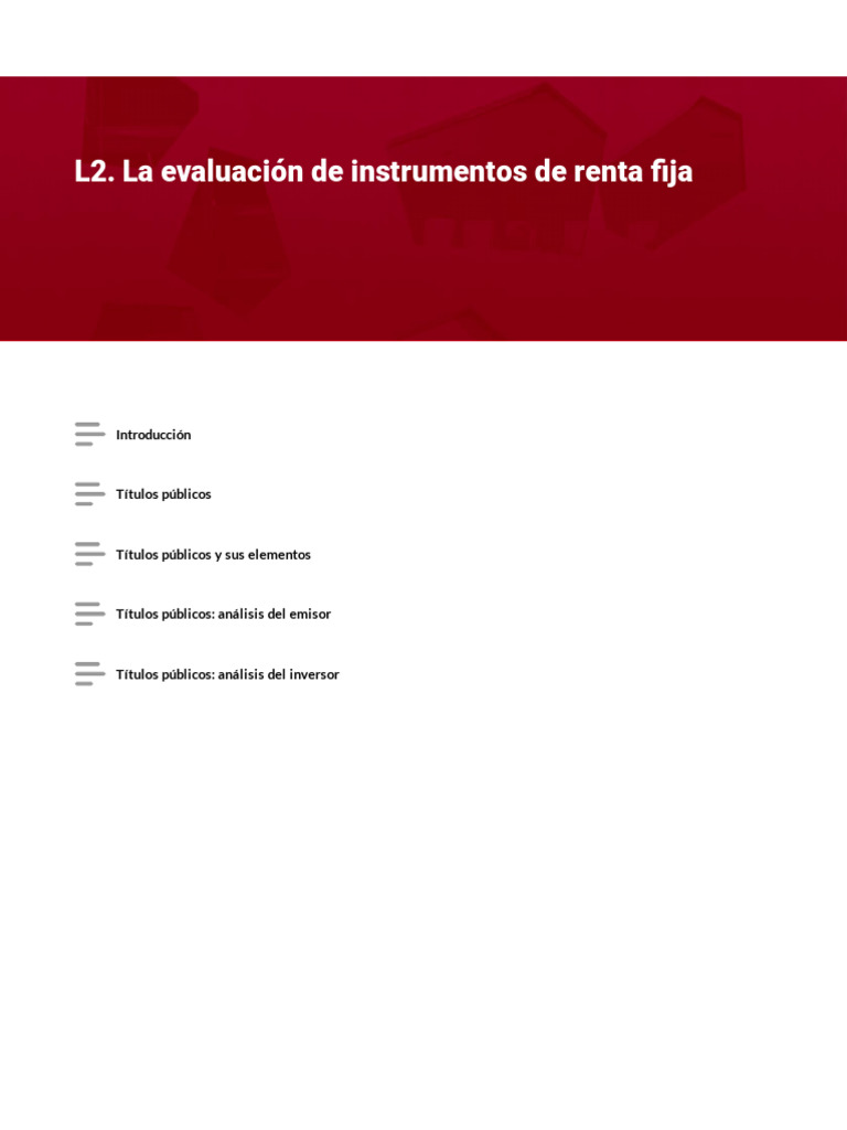 L 2 La Evaluacion de Instrumentos de Renta Fija E6wcylff | PDF ...