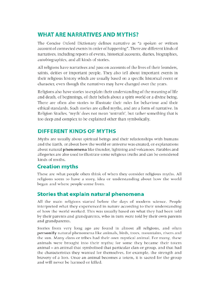 Myths and Legends | PDF