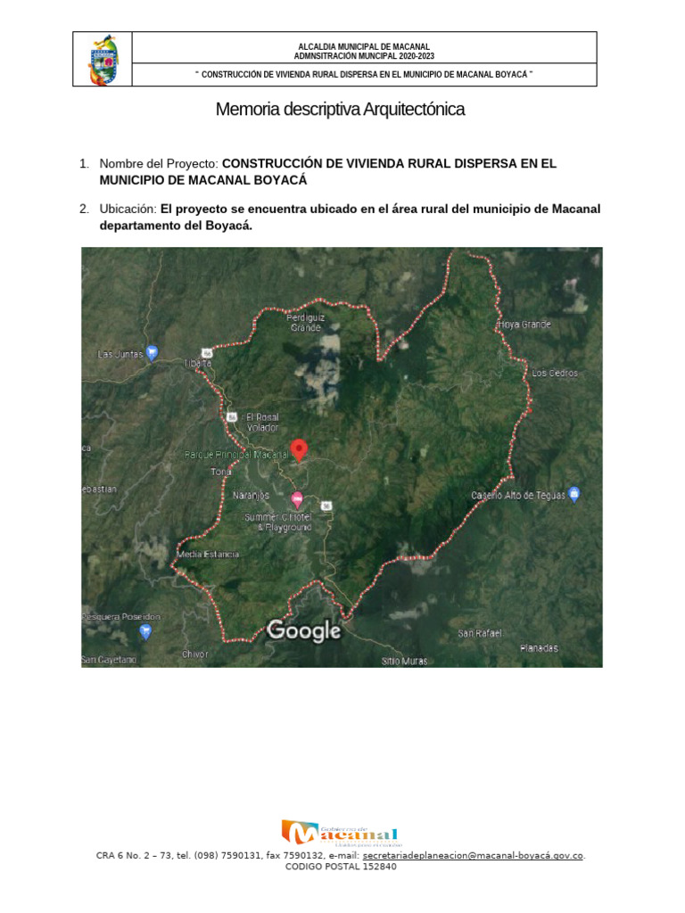 Vivienda Rural en Macanal, Boyacá | PDF | Tubería (transporte de ...
