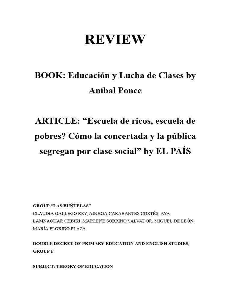 Book and Article | PDF | Bourgeoisie | Programme For International ...