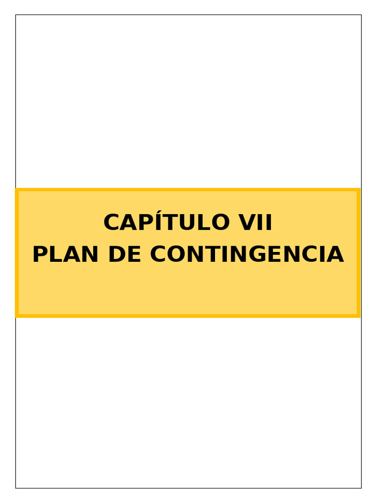 Plan de Contingencia para Emergencias | PDF | Primeros auxilios | Temblores