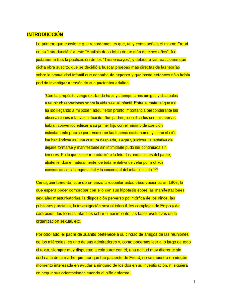 Caso Juanito | PDF | Neurosis | Jacques Lacan