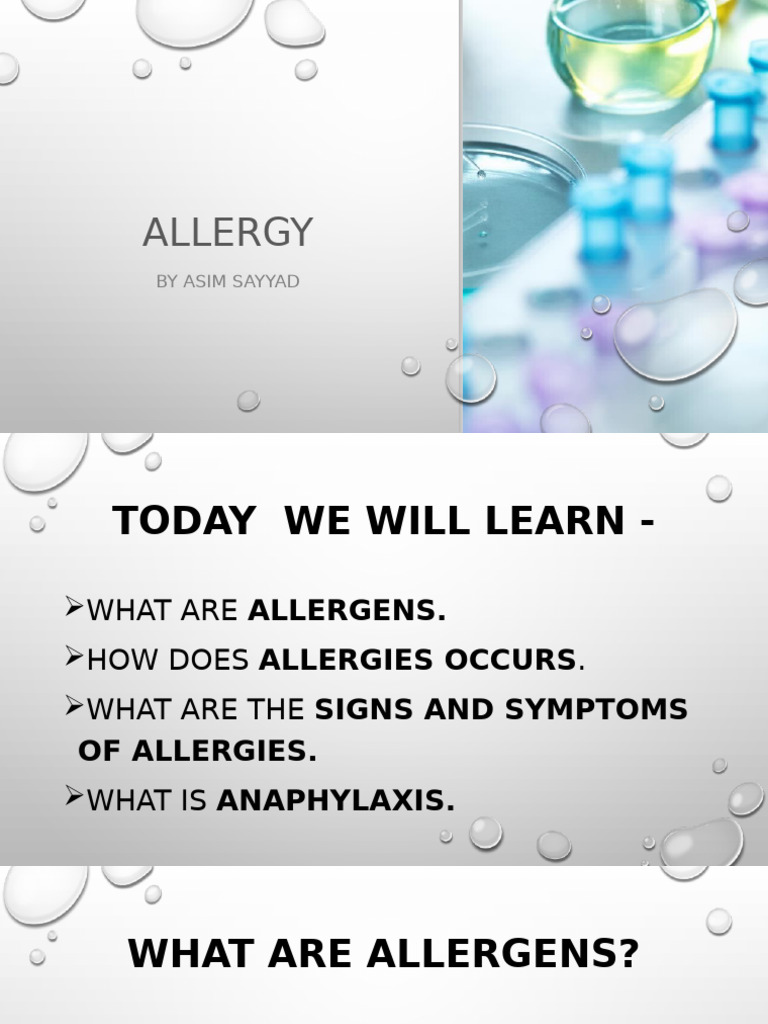 Understanding Allergies and Anaphylaxis | PDF | Allergy | Allergen