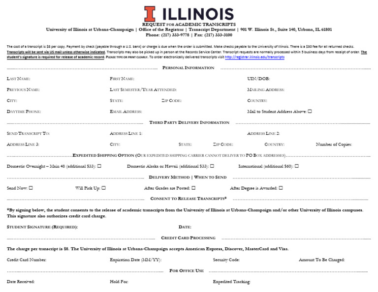 Request for University Transcripts | PDF | Payments | Banking Technology
