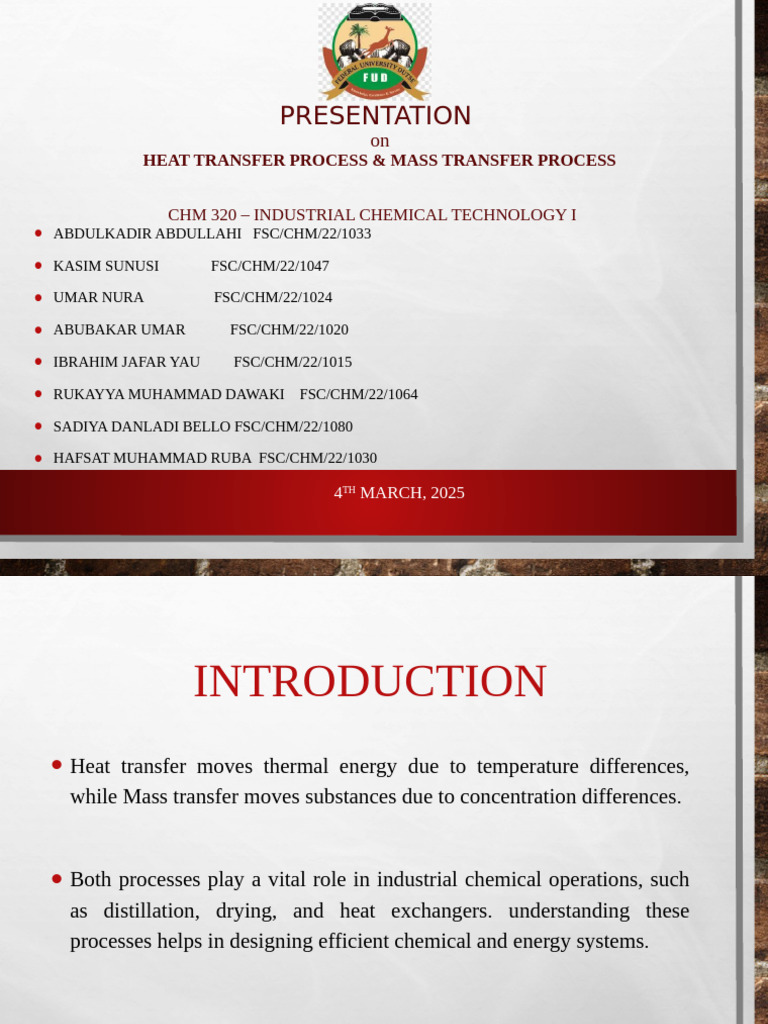 Heat and Mass Transfer in Industry | PDF