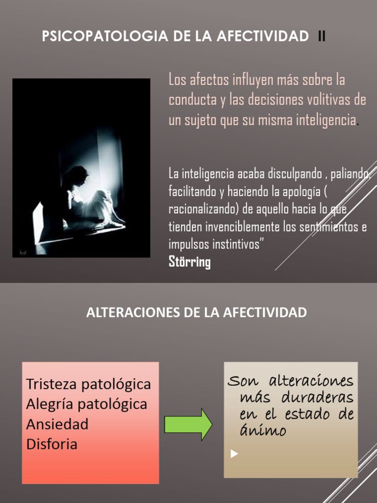 Alteraciones de la Afectividad en Psicopatología | PDF | Ansiedad ...