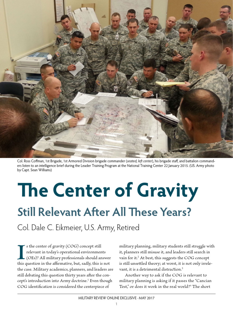 Eikmeier Center of Gravity A | PDF | Concept | Goal