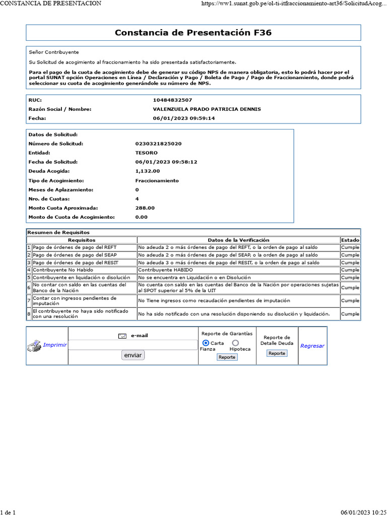 Constancia de Presentacion | PDF | Business | Bancario