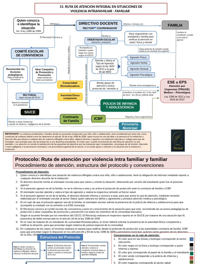 15- Ruta de atención por violencia intrafamiliar y familiar | PDF ...