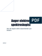 Auger Elektron Spektroskopisi