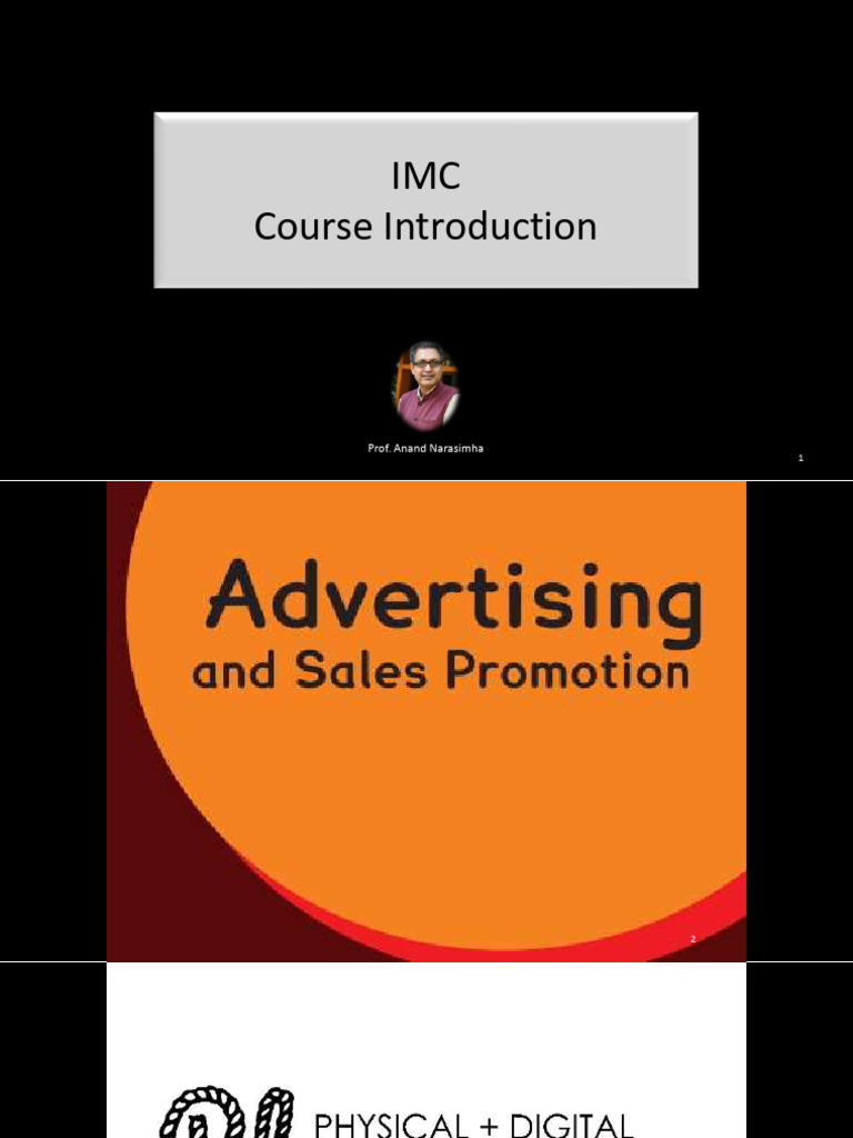 IMC Course Overview and Learning Goals | PDF | Brand | Marketing ...