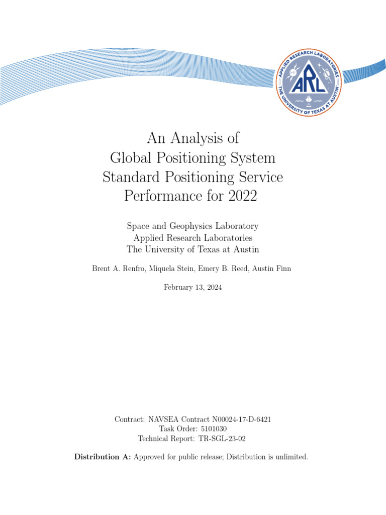 GPS SPS Performance Analysis 2022 | PDF | Global Positioning System ...