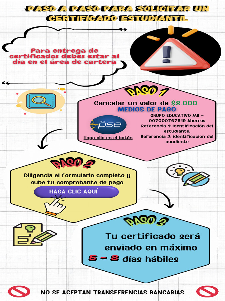 Solicitud de Certificado Escolar 2025 | PDF