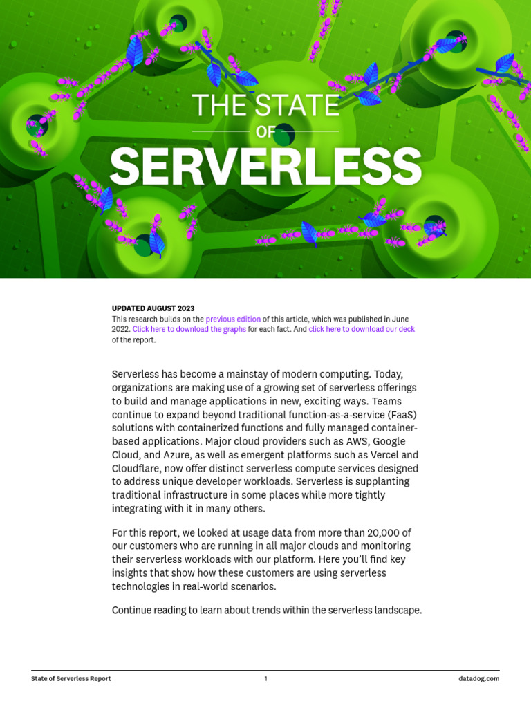 Content 2023StateOfServerlessReport | PDF | Cloud Computing | Software ...