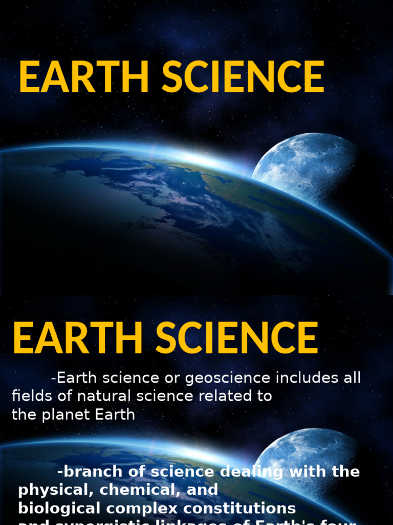Overview of Earth Science Fields | PDF
