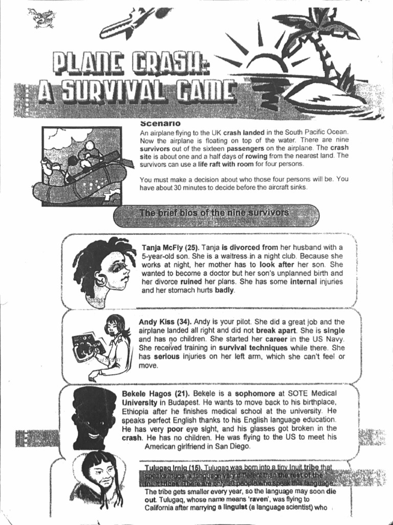 Plane Crash-Desert Island | PDF