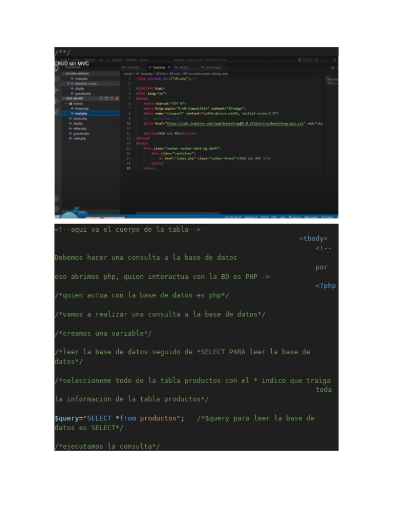 Consulta y Visualización de Productos en PHP | PDF | Ciencias de la ...