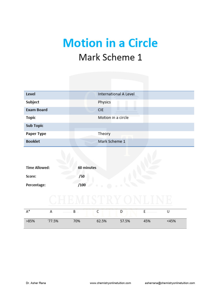 11.1-Motion-in-a-circle-CIE-IAL-Physics-MS-Theory-unlocked | PDF ...