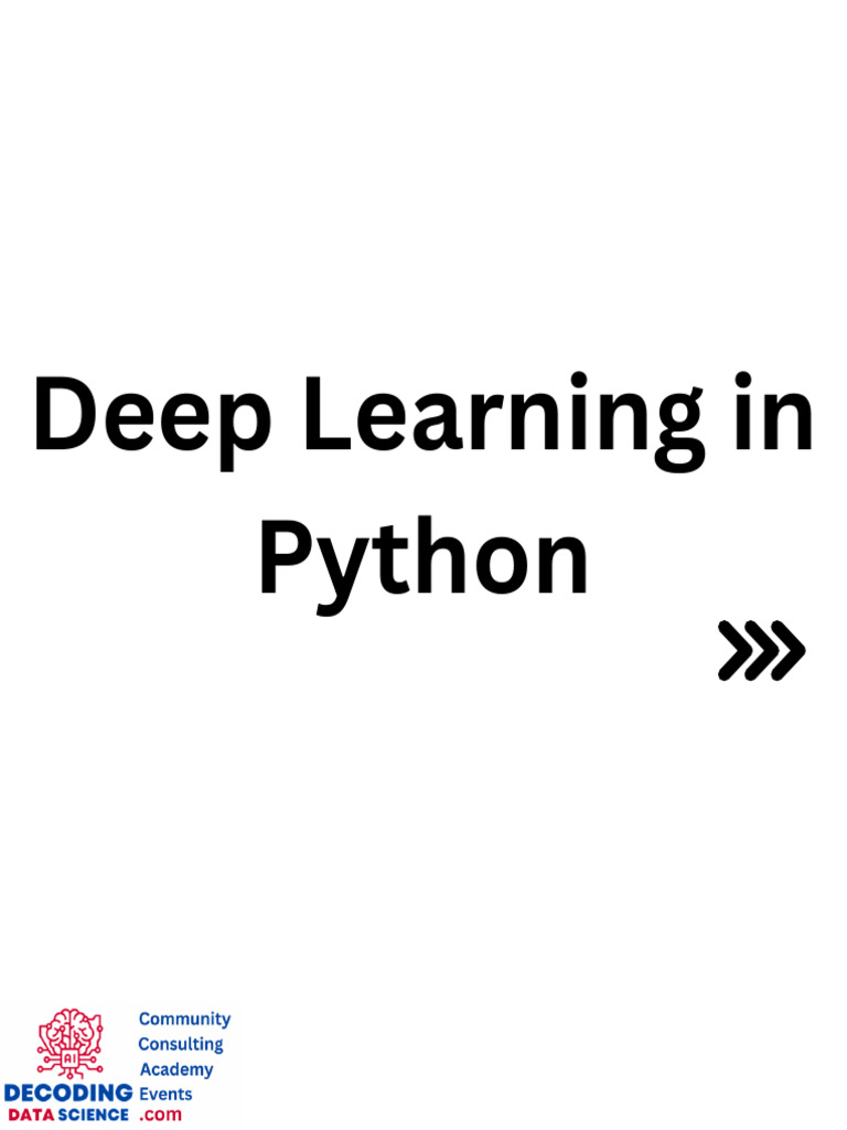 Deep Learning Python 1741606882 | PDF | Deep Learning | Learning