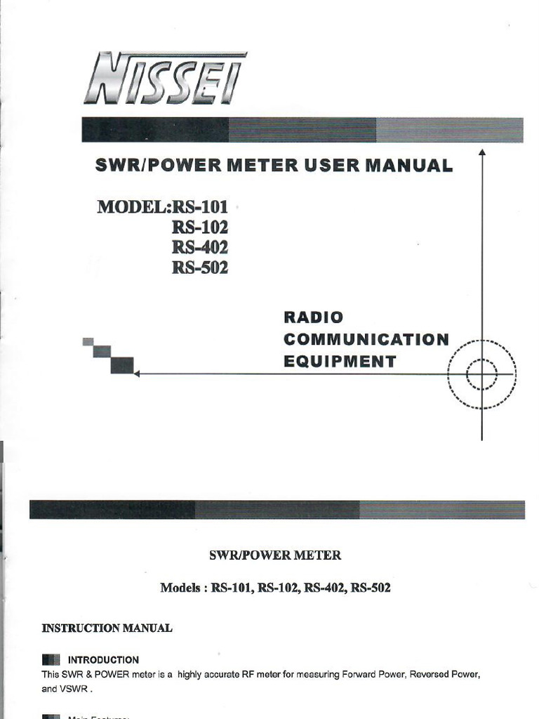 Nissei Rs 101 | PDF