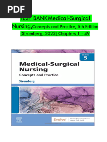 Test Bank for Medical Surgical Nursing 5th Edition by Holly k Stromberg