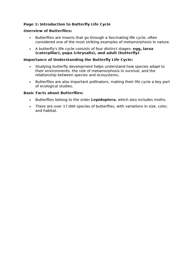 Butterfly 1 | PDF