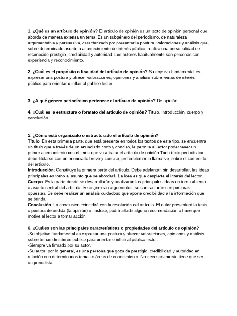 Artículo de Opinión | PDF | Comunicación humana