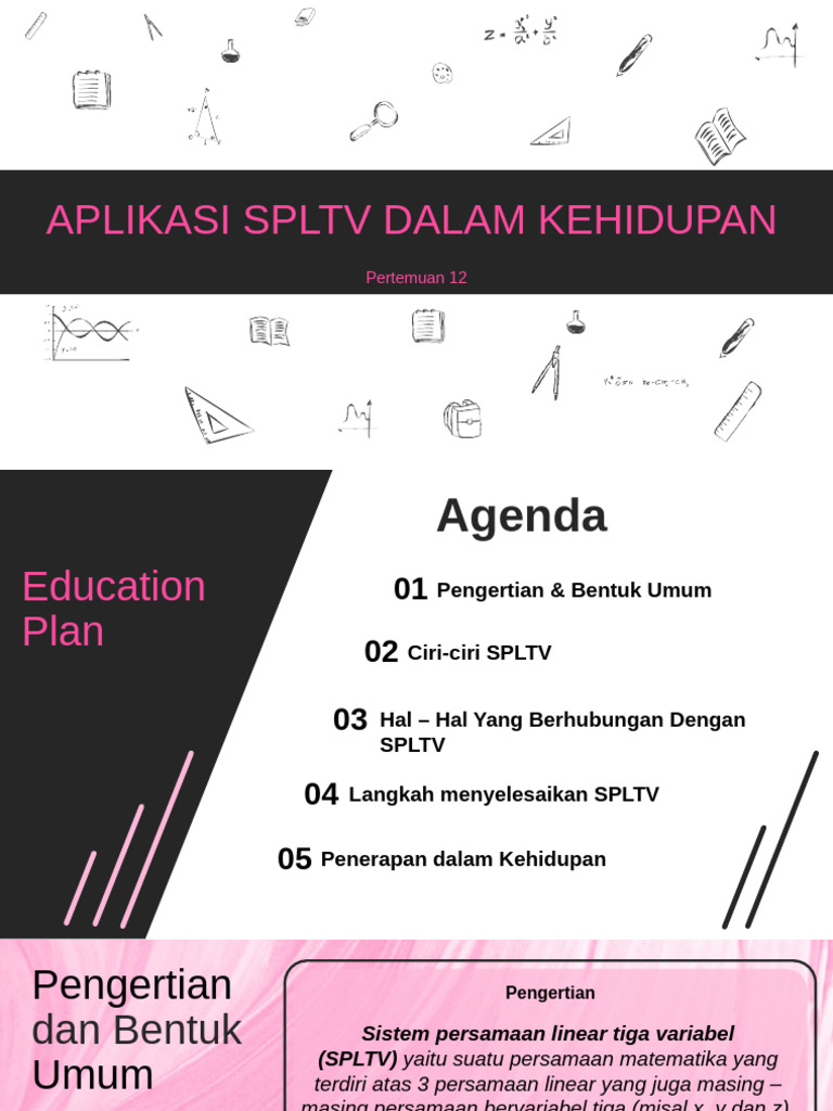 Aplikasi SPLTV dalam Kehidupan Sehari-hari | PDF