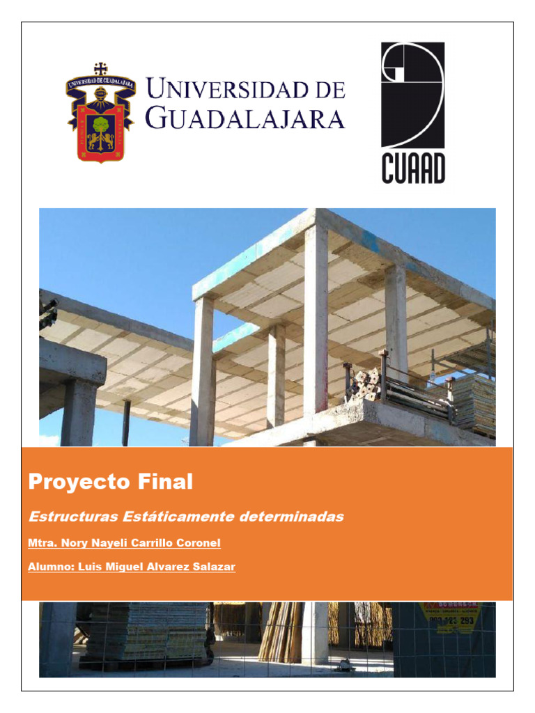 Proyecto Final - Estructuras Estaticamente Determinadas | PDF ...